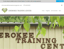 Tablet Screenshot of cherokeetrainingcenter.com